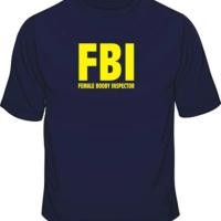 ราคา ผู้ตรวจหญิง FBI เสื้อยืดผ้าฝ้ายหลวมสำหรับผู้ชาย (45505339498)