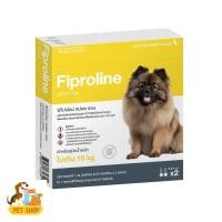 ราคา (กล่อง2หลอด ) Fiproline Spot On ยาหยอดกำจัดเห็บหมัด สำหรับสุนัข<10kg. ใช้ได้ 2 ครั้ง (27334373459)