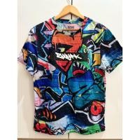 ราคา เสื้อยืดพิมพ์ลายกราฟฟิตี้ แบรนด์ Zoo York อก38 (56151917024)
