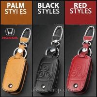 ราคา ซองหนังแท้ ใส่กุญแจรีโมทรถยนต์ หนัง Hi-End Honda Civic FB,Accord G8 รุ่น พับข้าง 3 ปุ่ม (1940063471)