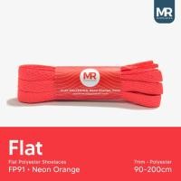 ราคา Original MR Shoelaces FP91 Neon Orange (สีส้มนีออน) เชือกผูกรองเท้าแบน 7mm 80cm 90cm 100cm 120cm 130cm 140cm 150cm 180cm 200cm โพลีเอสเตอร์ Premium Shoelaces สําหรับรองเท้าผ้าใบ (27728233339)