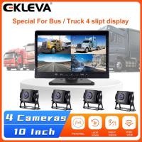 ราคา EKLEVA จอภาพ DVR 10 นิ้ว 4 กล้อง 360° Dash Cam HD Video Recorder ด้านหลังที่จอดรถย้อนกลับสําหรับรถยนต์ Jeepney รถบรรทุก (47459244220)