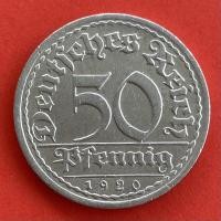 ราคา เหรียญเยอรมัน Germany 50 pfennig ปี 1920A เหรียญ​ต่างประเทศ (18764547610)