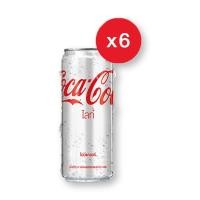 ราคา Coke Light Soft Drink 325 ml. Pack of 6 cans.โค้ก ไลท์ น้ำอัดลม 325 มล. แพ็ค 6 กระป๋อง (17900353753)