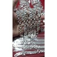 ราคา สายเลสเงินแท้92.5 งานขึ้น ขนาด4บาท รับประกันเงินแท้บ (12333352075)