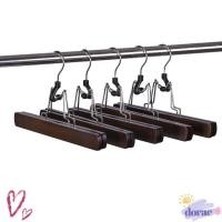 ราคา DORAE ชั้นวางกระโปรงหน้าม้า, ไม้แขวนเสื้อไม้ 1 ชิ้น, ที่เก็บกันลื่นแบบ High Log ตะขอกางเกง Hanfu (47362412570)