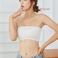 ราคา เสื้อเกาะอก งานฝ้าย ผ้านิ่มใส่สบาย ไม่มีฟองน้ำ ราคาถูก ft99 (7215910880)