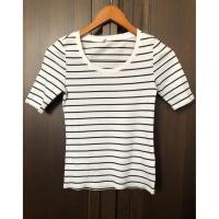 ราคา เสื้อยืดผ้าร่อง Uniqlo Size S (42353038794)