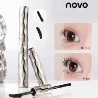 ราคา อีซิเน佳⭐NOVO มาสคาร่าสีดําปลายคู่ - ยาวธรรมชาติ Volumizings Curled Lashes กันน้ํา Smudgeproof ติดทนนานไม่มี Clumping 6304 (56412560192)