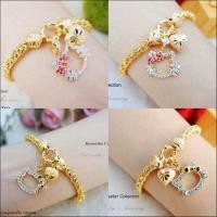 ราคา สร้อยข้อมือคิตตี้ งานหุ้มทองแท้5 ไมครอน (869129339)
