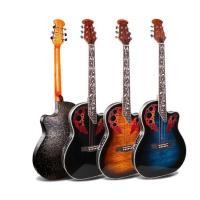 ราคา ติดทนนาน 41 นิ้ว Professional กีตาร์ไฟฟ้าอะคูสติกคลาสสิก Solid Top Rosewood Turtleback ABS Spruce Gloss Grape Hole Players (46261617202)