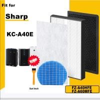 ราคา เหมาะสําหรับ Sharp KC-A40E FZ-A40HFE FZ-A40DFE FZ-A60MFE ใช้งานร่วมกับ Hepa และตัวกรองคาร์บอนที่เปิดใช้งานและตัวกรองความชื้น (45660430080)