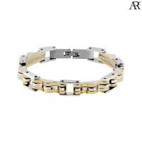 ราคา ANGELINO RUFOLO Bracelet ดีไซน์ Wave Chain สร้อยข้อมือผู้ชาย Stainless Steel 316L(สแตนเลสสตีล)คุณภาพเยี่ยม สีเงิน/สีทอง (7746687773)