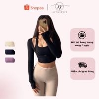 ราคา ผู้หญิง Gym Yoga Pilates Trekking เสื้อครอปแขนยาว นุ่ม เข้ารูป ดูดซับ - ชุดประหยัดไซง่อน (52511970901)