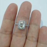ราคา แหวนพลอยไวท์ โทปาส Topaz พลอยแท้ พลอยธรรมชาติ (54159625063)