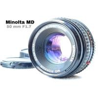 ราคา เลนส์มือหมุนยี่ห้อ Minolta MD Rokkor 50mm f1.7(16) เมาท์ MD บอดี้ดำ หน้าเลนส์ 49มม.Excellent++ สายportrait (22323321314)