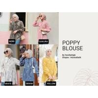 ราคา (READY TO SEND) POPPY SAKURA BLOUSE SIZE L by VANILLAHIJAB (13559520173)