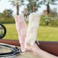 ราคา Car Safety Belt Shoulder Pad Cover Plush Comfortable Anti-Strangulation Protective Cover Four Seasons Universal Car Supplies btnI (48559798445)