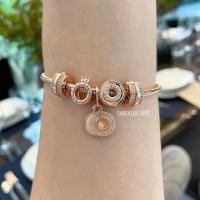 ราคา (ของแท้100%)Pandora crown o rose charm โอ โรส (23284647395)