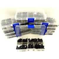 ราคา [พร้อมส่งทันที] ชุด น็อต สกูร เหล็กสีดำ หัวHex 6เหลี่ยม ขนาดตัวน็อต M3(3มม.) คละยาว 6มม. 8มม. 10มม. 12มม. 16มม. 20มม. (1776770705)