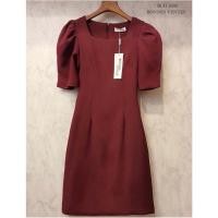 ราคา เดรสทำงานสีแดง เดรสออกงาน size XL แบรนด์ Bonnes & Frazier สีแดงไวน์ (19589668673)