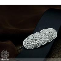 ราคา กิ๊บติดผมตอกลายเงินแท้ ตอกลายเครือไม้ เครื่องประดับเงินแท้ silver92.5% (19093131716)