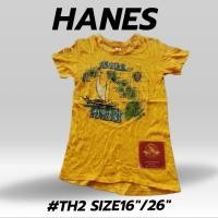 ราคา เสื้อยืดวินเทจHanesมือสองญี่ปุ่น#TH2 (24444452106)