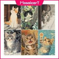 ราคา MAการ์ตูนแมวน่ารัก 5D DIY ภาพวาดเพชร/ภาพสีน้ํามันดิจิตอลคริสตัลปักครอสติสเพชรโมเสคชุดเย็บปักถักร้อย Rhinestone ตกแต่งบ้าน 30x40 ซม. (43157854338)