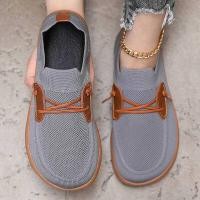 ราคา C Women' Simple Wide Footed Sneakers Minimalist Mesh Comfortable Zero Drop Shoe New Breathable Fash (42031133823)