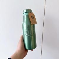 ราคา [STARBUCKS JP] - SS GLITTERIN GREEN WATER BOTTLE 16oz (53757922243)