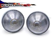 ราคา ไฟหรี่ ข้าง ทรงกลม แบบลวด เลนส์สีขาว 2ชิ้น Jeep Willys Jeep CJ3 CJ5 CJ6 CJ2A CJ3A CJ3B ปี1945 - 1975 (3012725980)