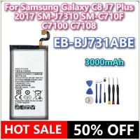 ราคา ยี่ห้อใหม่ EB-BJ731ABE 3000mAh แบตเตอรี่โทรศัพท์มือถือสําหรับ Samsung Galaxy C8 J7 Plus 2017 SM-J7310 SM-C710F C7100 C7108 + เครื่องมือ (51162140419)