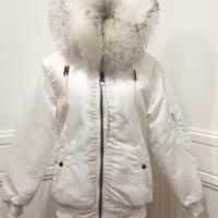 ราคา White bomber raccoon white and black fur (5207430547)