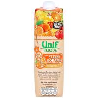 ราคา ยูนิฟน้ำแครอทส้ม100เปอร์เซ็นต์ 1ลิตร Unif 100percent Orange Carrot Juice 1liter [หมายเลขบาร์โค้ด 8850388521428] (57612719443)