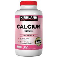 ราคา Kirkland Calcium 600mg with Vitamin D3 500 Tablets (9811403013)