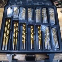 ราคา ชุดดอกสว่านเคลือบไทเทเนียม 99 ชิ้น ขนาด 1.5-10mm จำนวน 1 ชุด -ขนาดหัวสกรู1.5- 2- 2.5- 3- 3.2 - 3.5- 4- 4.5- 4.8 -5 (28308171207)