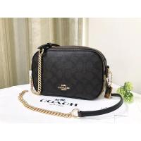 ราคา Coach F35083 Isla Chain Crossbody In Signature Canvas with Leopard Print กระเป๋าสะพายข้าง