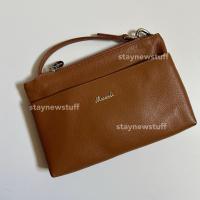 ราคา [ส่งต่อ/มือสอง] กระเป๋าสะพายผู้หญิง Marwell หนัง สีน้ำตาล สายทูโทนสีเงิน (25863967156)