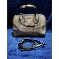 ราคา Coach Nolita Satchel In Metallic Pebble Leather (สี Gunmetal / รหัสรุ่น 35964) (44182059754)