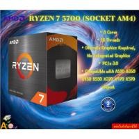 ราคา CPU (ซีพียู) AMD RYZEN 7 5700G 3.8 GHz (SOCKET AM4) Frequency3.8 GHz Turbo4.6 GHz รับประกันสินค้า3ปี (29954170685)