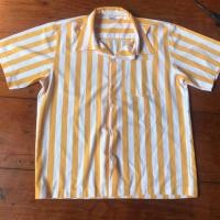 ราคา เสื้อเชิ้ตฮาวาย ลายทาง เหลือง-ขาว สภาพ 100 (4742532654)