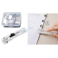 ราคา FQMM มือถือคลิปหนีบกระดาษ Clamp Dispenser 40-50 แผ่นความจุ Damage Binding Reusable โลหะกระดาษ Clamps แฟ้มคลิป Cla (41879926115)