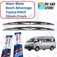 ราคา BOSCH Advantage Wiper Toyota Hiace 22 นิ้ว-21 นิ้ว Original Smooth Rubber Anti-Scratch ทนทาน PnP Hiace (41180705228)