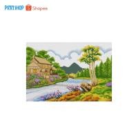 ราคา Pinn Shop ชุดปักครอสติช : บ้านริมธาร (18-P) (15819260946)