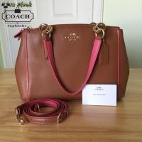 ราคา COACH W MINI CHRISTIE CARRYALL IN CROSSGRAIN LEATHER (31878767)