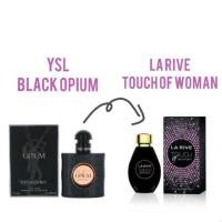 ราคา น้ำหอมแบรนด์ยุโรปแท้ la rive touch of woman dupe YSL black Opium (6308036893)