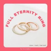 ราคา 1st.November | Full Eternity Ring Pink and Gold แหวนแถว เงินแท้925 เพชรรอบวง #RXB02130192 (11611185592)