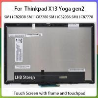 ราคา 13.3 นิ้วสําหรับ Lenovo Thinkpad X13 Yoga Gen 2 ประเภท 20W8 20W9 5M11C82038 5M11C87780 แล็ปท็อป LCD Touch Screen Assembly Display แผง (53812380772)