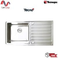 ราคา (Tecno) อ่างล้างจาน 1 หลุม 1 ที่พัก แบบฝัง Tecnoplus รุ่น TNP HYBRID 100 ขนาด 100 ซม. ลึก 20 ซม. (20996449478)