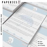 ราคา Paperies | B5 Umbrella Memo Pad Minimal Planner Notepad | 30 แผ่น | แผ่นรองเขียนแบบหมึกที่เป็นมิตร (50552816285)
